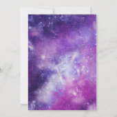 Uitnodiging voor ruimtevaart-Baby shower | Ruimtev (Achterkant)