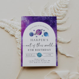 Uitnodiging voor ruimtevaart van meisjes | Ruimtev