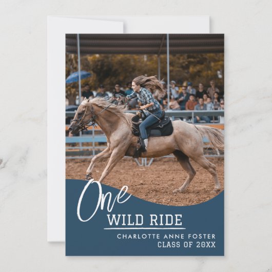 Uitnodiging voor ruiteraankondiging van Afstuderen (Voorkant)