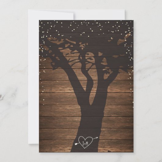 Uitnodiging voor ruithout en lichte bridal (Achterkant)