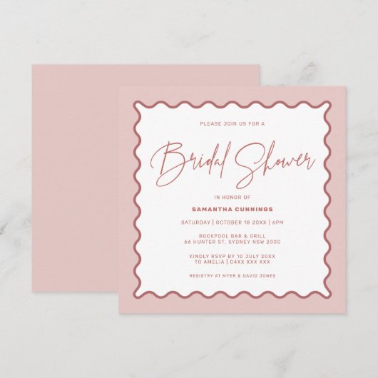 Uitnodiging voor ruitwerk voor ruitwerk (Voorkant / Achterkant)