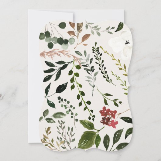 Uitnodiging voor Rustic antler graduparty (Achterkant)