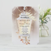 Uitnodiging voor Rustic Snow Lantern (Staand voorkant)