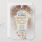 Uitnodiging voor Rustic Snow Lantern (Voorkant)