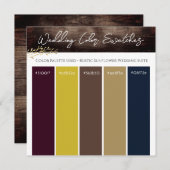 Uitnodiging voor Rustic Sunflower Wedding Color Pa (Voorkant / Achterkant)