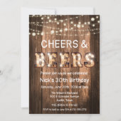 Uitnodiging voor Rustieke Cheers en Biertjes (Voorkant)