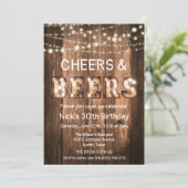 Uitnodiging voor Rustieke Cheers en Biertjes (Staand voorkant)