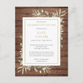 Uitnodiging voor Rustieke Groene Levendviering