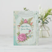 Uitnodiging voor Rustige chic WEDDING (Staand voorkant)