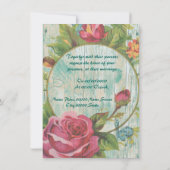 Uitnodiging voor Rustige chic WEDDING (Achterkant)