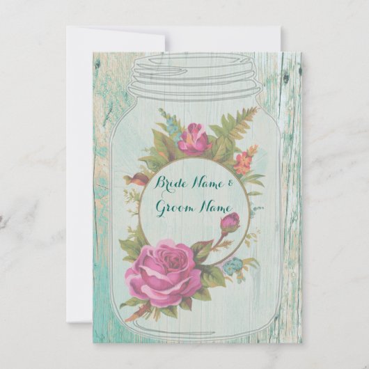 Uitnodiging voor Rustige chic WEDDING (Voorkant)
