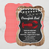 Uitnodiging voor Rustige Crawfish Boil (Voorkant / Achterkant)
