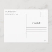 Uitnodiging voor Rustige White Wood Kerstfeest (Achterkant)