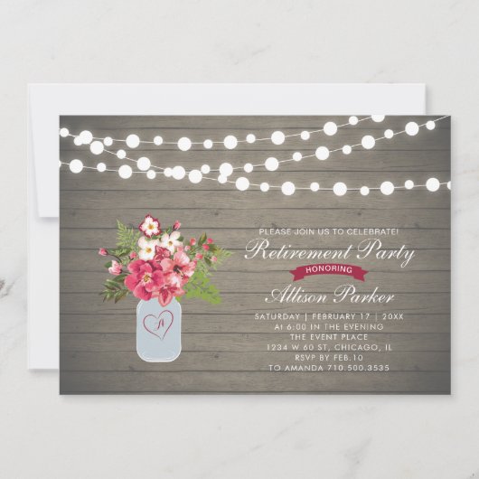 Uitnodiging voor Rustige Wood Surprise (Voorkant)