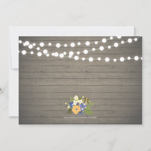 Uitnodiging voor Rustige Wood Surprise (Achterkant)