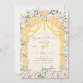 Uitnodiging voor Sage Pink Mehndi (Voorkant)