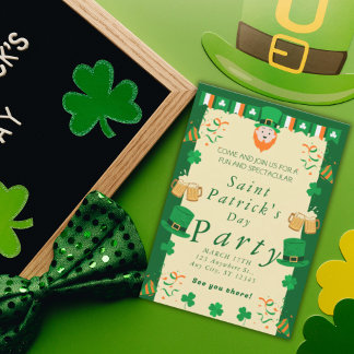 Uitnodiging voor Saint Patrick's Day Party