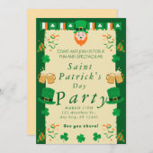 Uitnodiging voor Saint Patrick's Day Party (Voorkant / Achterkant)