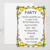 Uitnodiging voor Sakes Party (Voorkant / Achterkant)