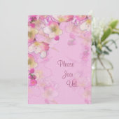 Uitnodiging voor Sakura Wedding (Staand voorkant)