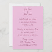 Uitnodiging voor Sakura Wedding (Achterkant)