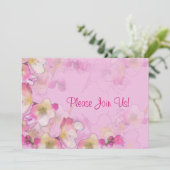 Uitnodiging voor Sakura Wedding (Staand voorkant)