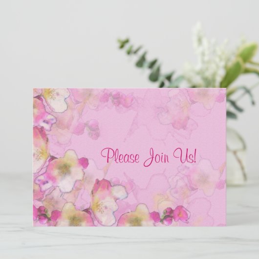 Uitnodiging voor Sakura Wedding (Staand voorkant)