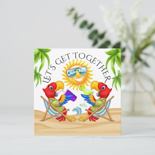 Uitnodiging voor samenkomst (Staand voorkant)