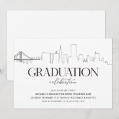 Uitnodiging voor San Francisco Graduation Party (Voorkant / Achterkant)