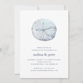 Uitnodiging voor Sand Dollar Engagement Party (Voorkant)