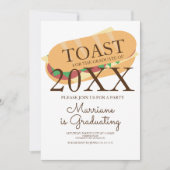 Uitnodiging voor sandwichesubbrunch afstudeerfeest (Voorkant)
