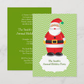 Uitnodiging voor Santa Holiday Party (Voorkant / Achterkant)