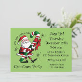 Uitnodiging voor Santa Raising Cane (Staand voorkant)