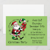 Uitnodiging voor Santa Raising Cane (Voorkant / Achterkant)