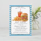 Uitnodiging voor sap en burgers (Staand voorkant)