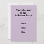 Uitnodiging voor Scary Bat Tree Halloween-partij (Achterkant)