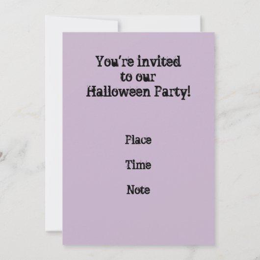 Uitnodiging voor Scary Bat Tree Halloween-partij (Achterkant)