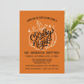 Uitnodiging voor Scary Night Halloween (Staand voorkant)