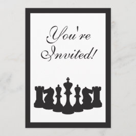 Uitnodiging voor schaakverjaardagsfeestje