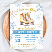 Uitnodiging voor schaatsen op verjaardag