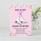 Uitnodiging voor schaatsen | Schaatspartij (Staand voorkant)