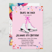 Uitnodiging voor schaatsen | Schaatspartij (Voorkant / Achterkant)