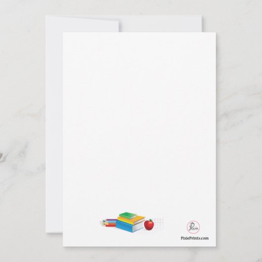 Uitnodiging voor schooldagen (Achterkant)