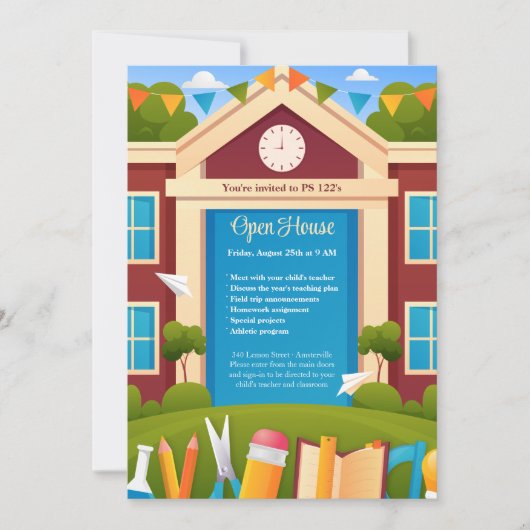 Uitnodiging voor schooldagen (Voorkant)