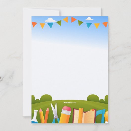 Uitnodiging voor schooldagen (Achterkant)