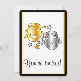 Uitnodiging voor schoolspelen met dramaskers