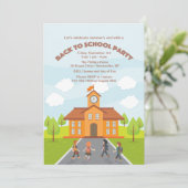 Uitnodiging voor schooltijd (Staand voorkant)