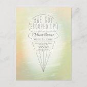 Uitnodiging voor Scooped Up Ice Cream Theme Shower (Voorkant)