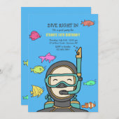 Uitnodiging voor scuba (Voorkant / Achterkant)