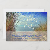 Uitnodiging voor Sea Dunes-verjaardagsfeestje (Voorkant)